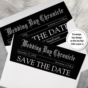 Customizable Classic Newspaper Elegant Typography Envelope