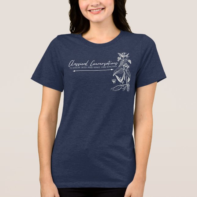 Customizable Classical Conversations Tri-Blend Shirt (Front)