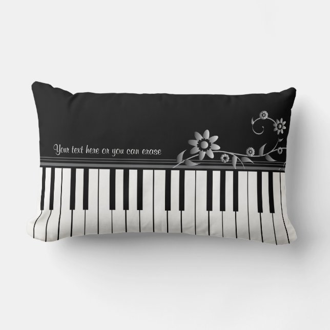 Customizable Classy Piano Pillow (Front)