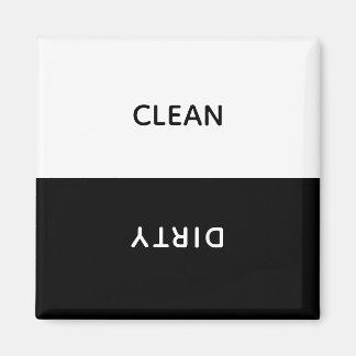 Customizable Clean Dirty Dishwasher Sign Magnet