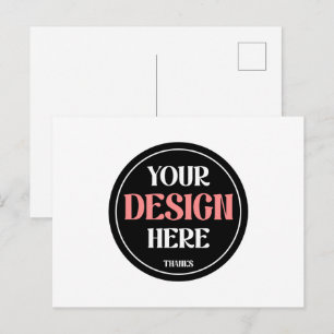 Customizable, clean, stylish & sophisticated  postcard