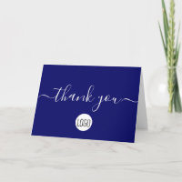 Customizable client Appreciation Blue White Chic