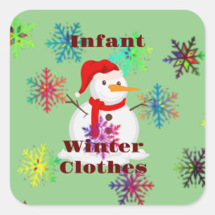 Customizable Clothing Storage or Gifting Ideas  Square Sticker