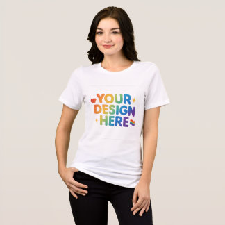 Customizable Clothing | YOU DESIGN HERE Tri-Blend Shirt