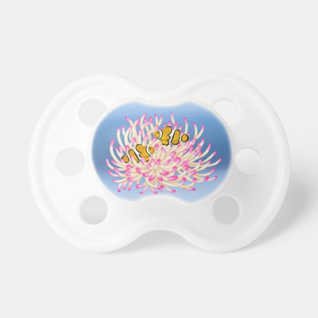 Customizable Clown Anemone Fish Pacifier (Front)