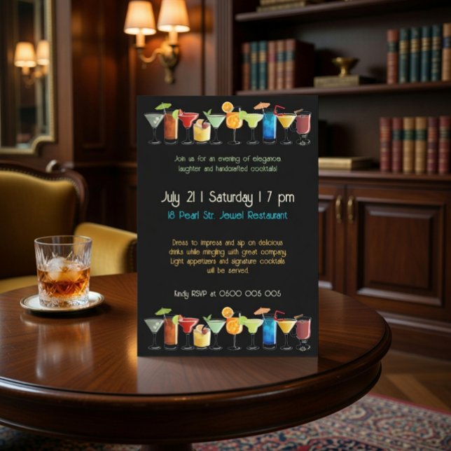Customizable Cocktail Party Invitation (Creator Uploaded)