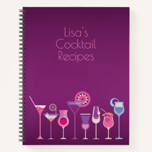 Customizable Cocktail Recipes Book
