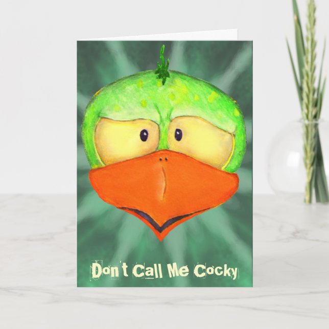 Customizable Cocky Greeting Card (Front)