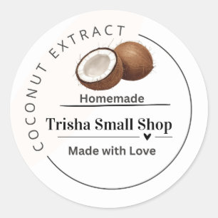 Customizable Coconut Extract Label – Personalized