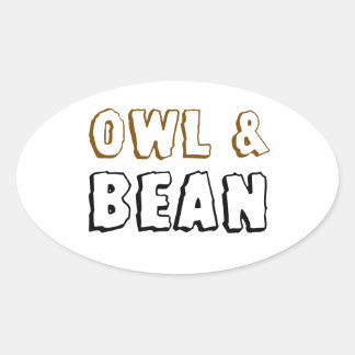 Customizable Coffee Business Branding Oval Sticker