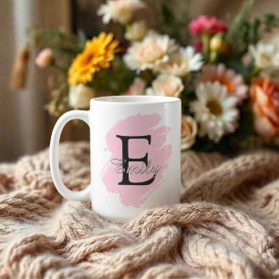 Customizable Coffee Mug with Monogram & Name