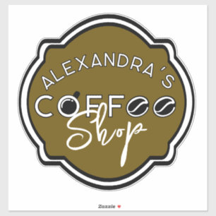 Customizable coffee shop logo for business / home