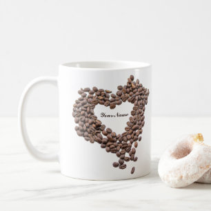 Customizable Coffeeholic mug coffee beans love!