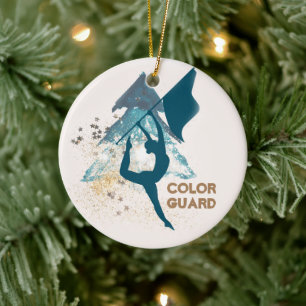 Customizable Color Guard Ornament