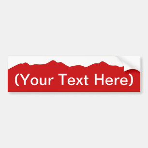 Customizable Colorado Mountains Bumper Sticker