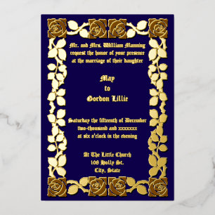 Customizable Colors Rose Vine Border