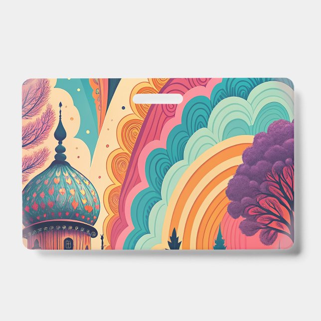 Customizable Colour Burst Event Badge (Front)