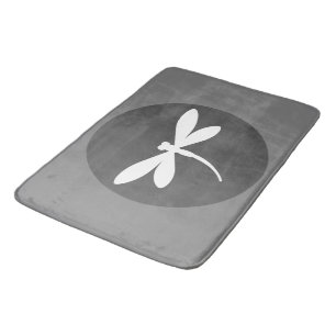 Customizable Colour Dragonfly Bath Mat