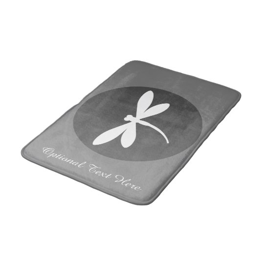 Customizable Colour Dragonfly Bath Mat