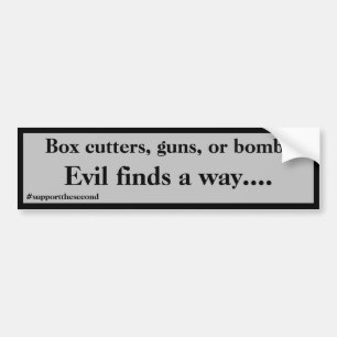 Customizable Colour Evil Finds a Way Bumper Sticker