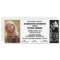 Customizable Colour Graduation Admission Ticket