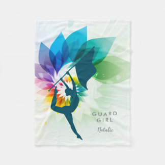 Customizable Colour Guard Fleece Throw Blanket