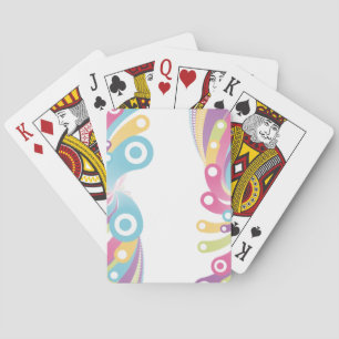 Customizable Colourful Circles Design Playing Cards