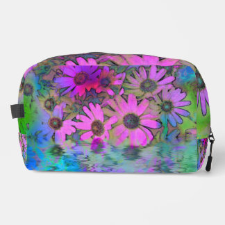 Customizable colourful floral cosmetic bag