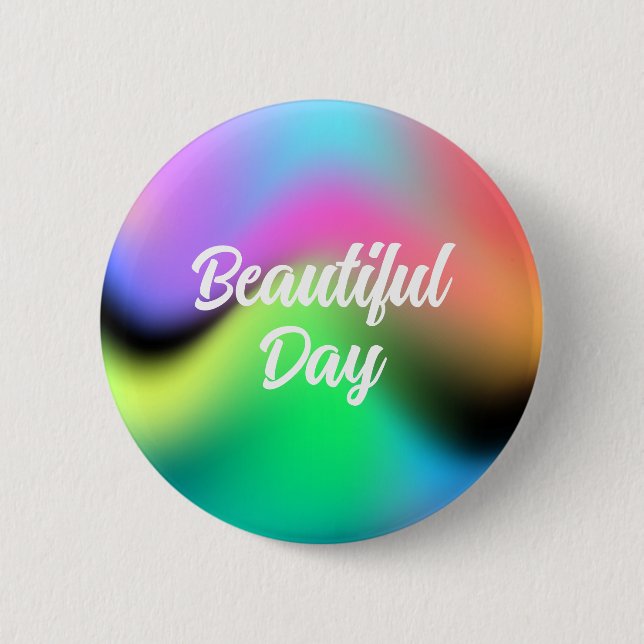 Customizable Colourful Fluid Gradient Round Button (Front)