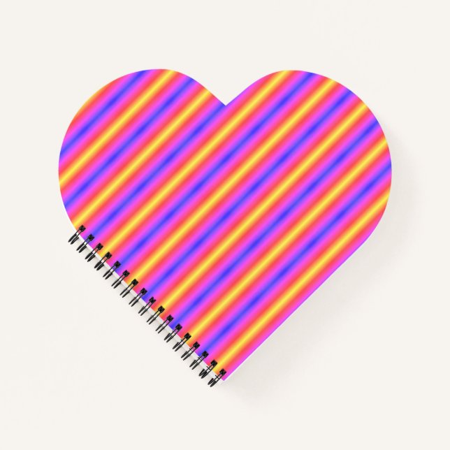 Customizable "Colourful Heart" Notebook (Front)