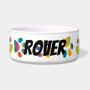 Customizable colourful paw print