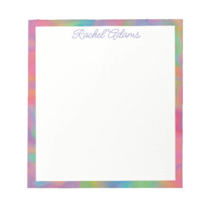 Customizable Colourful Splotches Notepad