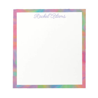 Customizable Colourful Splotches Notepad