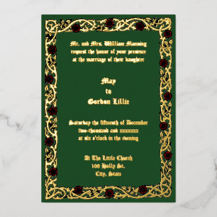 Customizable Colours Floral Foliage Vine Border