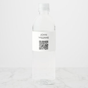 Customizable Company Exhibition Opening QR Code Water Bottle Label