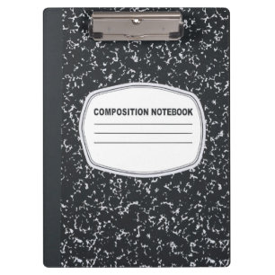 Customizable Composition Notebook Clipboard