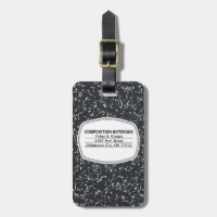 Customizable Composition Notebook Luggage Tag