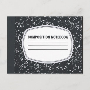 Customizable Composition Notebook Postcard