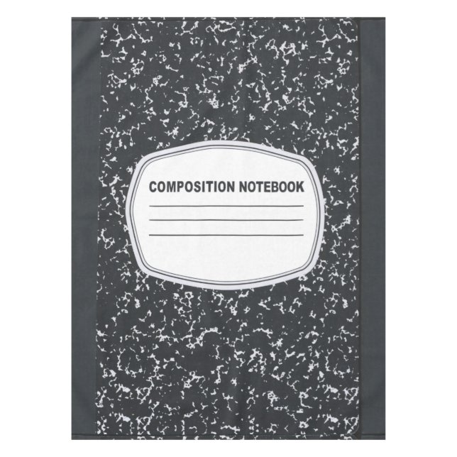 Customizable Composition Notebook Tablecloth (Front)