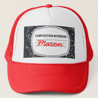 Customizable Composition Notebook Trucker Hat