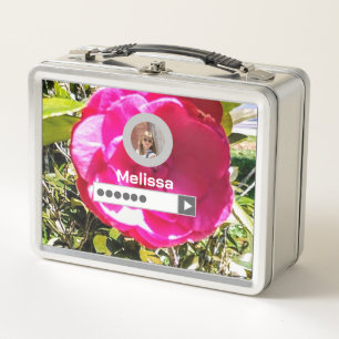 Customizable Computer Screen Metal Lunchbox