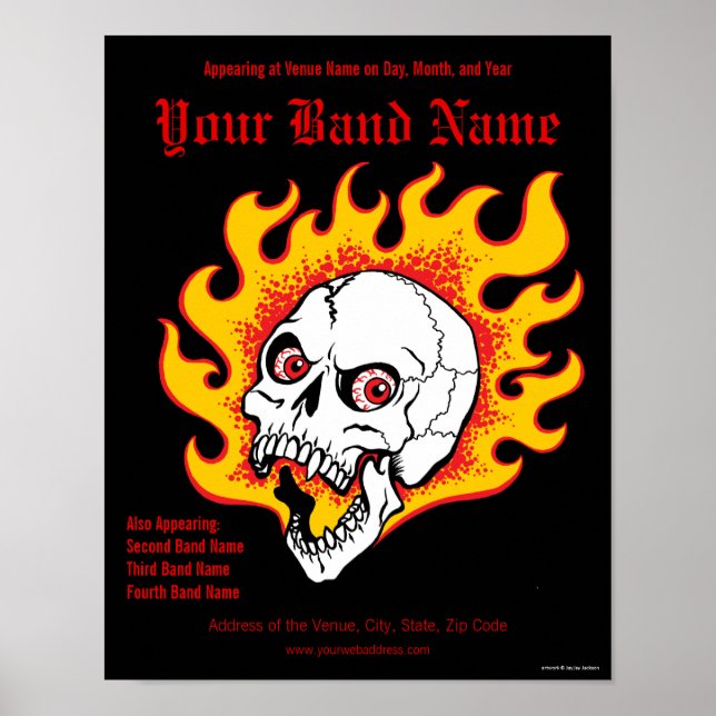 Customizable Concert Poster (Front)