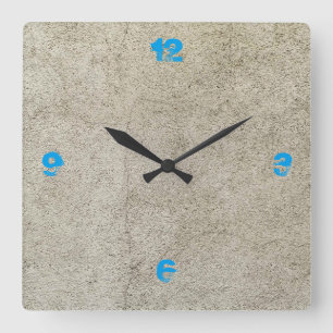 Customizable Concrete Square Wall Clock