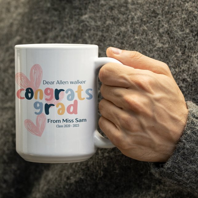 Customizable Congrats on Graduation  Coffee Mug (Creator Uploaded)