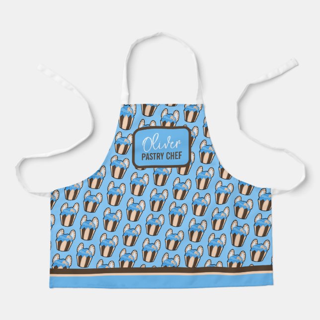 Customizable Cookie Cupcake Kitchen Apron for Kids (Front)
