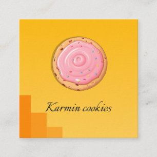 Customizable Cookie Shop Business Card Design
