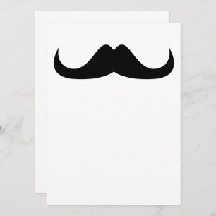 Customizable Cool Black Handlebar moustache Invite