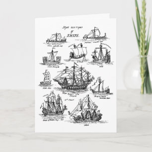 CUSTOMIZABLE COOL BOATS BIRTHDAY CARD