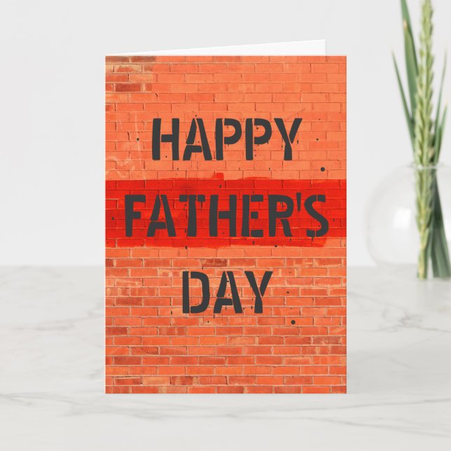 Customizable Cool Fun Unique Photo Father's Day Card (Front)