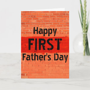 Customizable Cool Unique Photo First Father's Day Card
